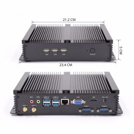 Industrial mini PC GK series with Intel CPU, 2xDDR, SSD, mSATA, VGA, HDMI, 2xRS232, WiFi, BT | GK | Eglobal | VenSYS.pl