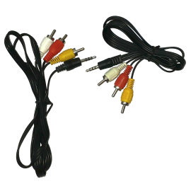 Audio/Video Cable Jack 3.5mm - 3 x RCA short 1m | rca-jack-1m-otmp | N/A | VenSYS.pl