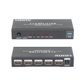 HDMI 1.4 Splitter 1x4 WITH EDID 1080P 3D HDV-9814 | HDV-9814 | PlayVision | VenSYS.pl