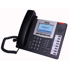 Telefon VoIP ZYCOO D60, PoE, 4xSIP, IAX, DSS, Router, LCD, HD Voice | D60 | Zycoo | VenSYS.pl