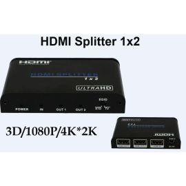 UHD 4K*2K 3D HDMI 1x2 Splitter Video Audio Converter HDV-A12 Support HDCP | HDV-A12 | PlayVision | VenSYS.pl